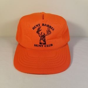 Bent Barrel Hunt Club Snapback Hat Safety Orange Cap